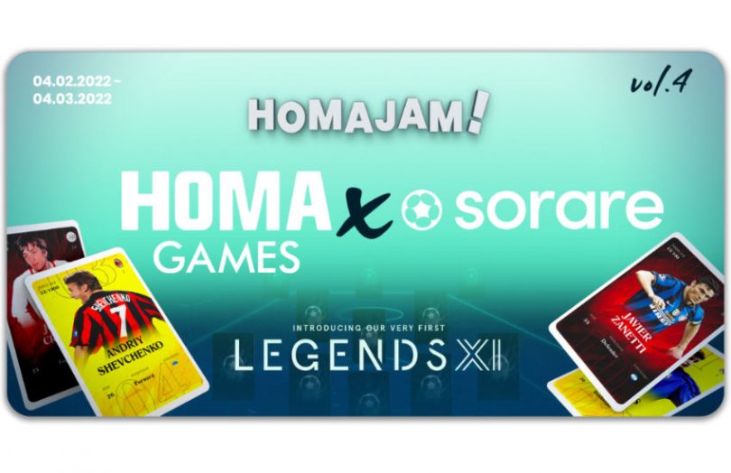  Homa Games проведет геймджем в поддержку  футбольной коллекции Sorare  Legend Cards