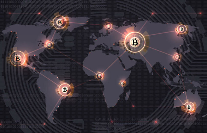 cryptocurrency bitcoin geography map
