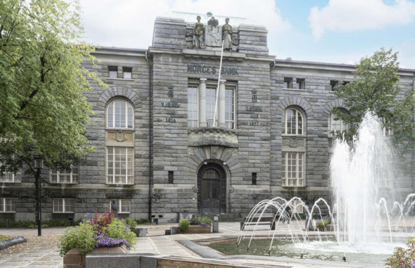 Norges bank in Oslo, Norway