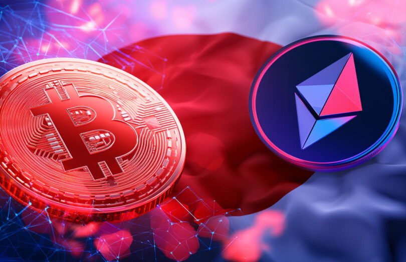 Japan cryptocurrency. Bitcoin, Ether
