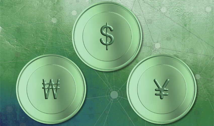 stablecoins PvP yen won dollar